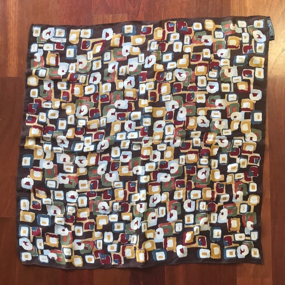 Harold's Accessories - Harold’s 100% Silk Scarf, Abstract Geometric Motif Harold's Accessories - Harold’s 100% Silk Scarf, Abstract Geometric Motif